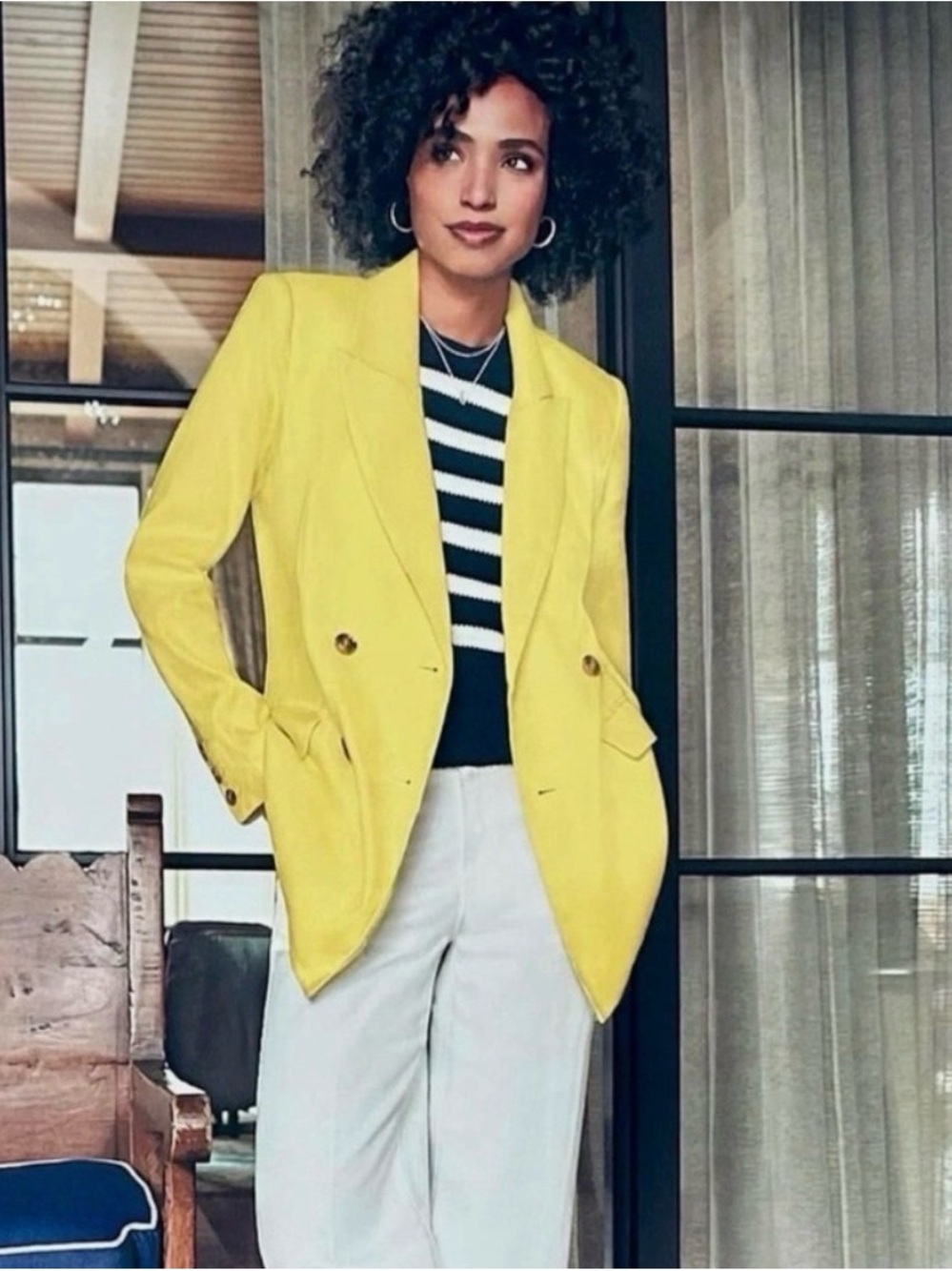 CAbi Glow Up Women's Double-Breasted Blazer